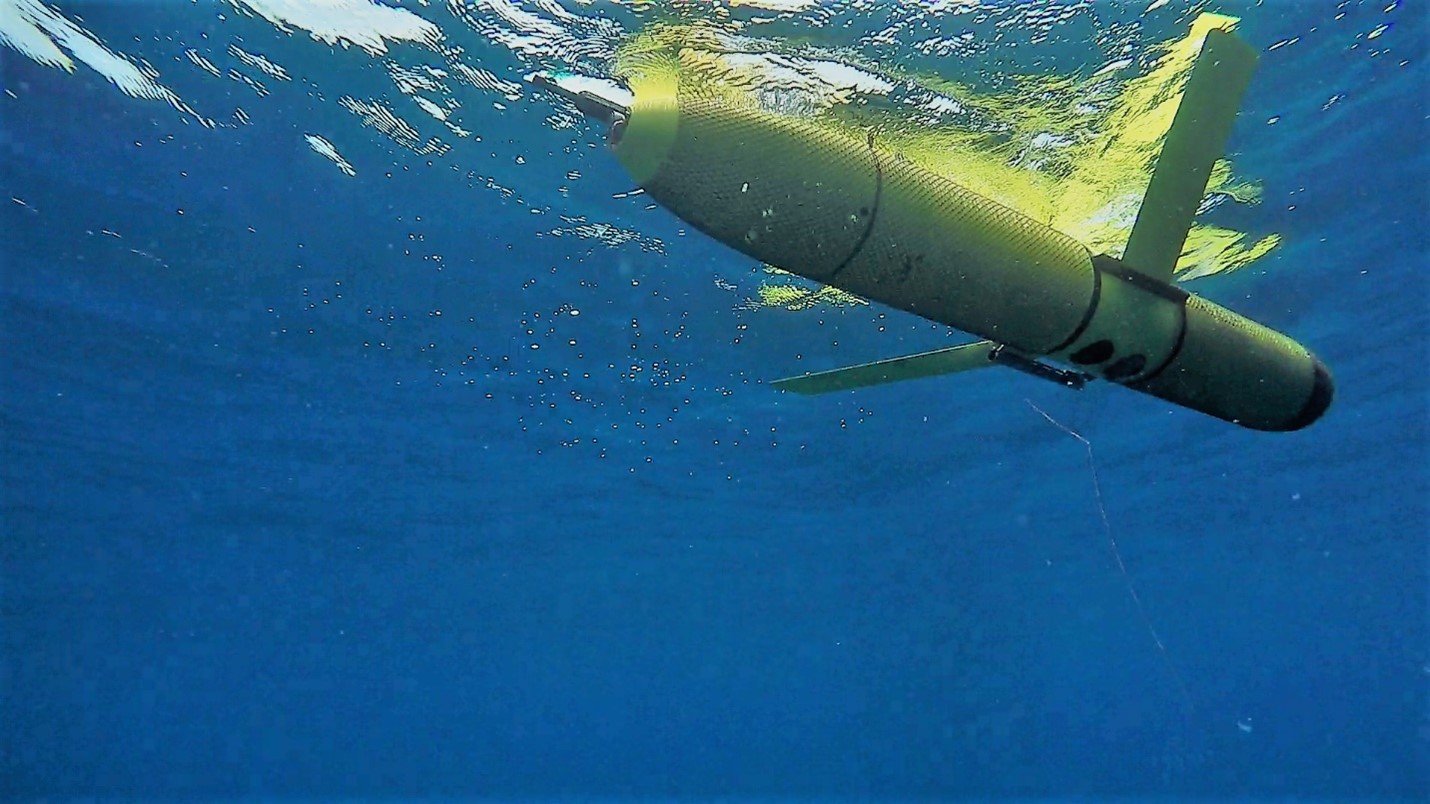 Figure 1. An ocean glider ready to decend.