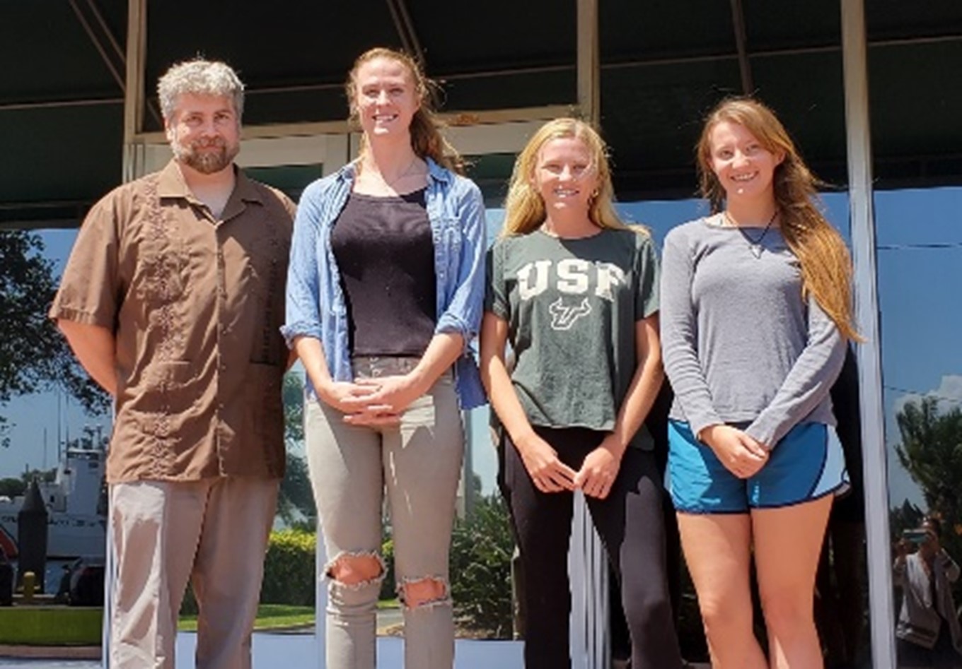 Left to right: Cameron Ainsworth, Becky Scott, Hallie Repeta, Tiff Raetzel