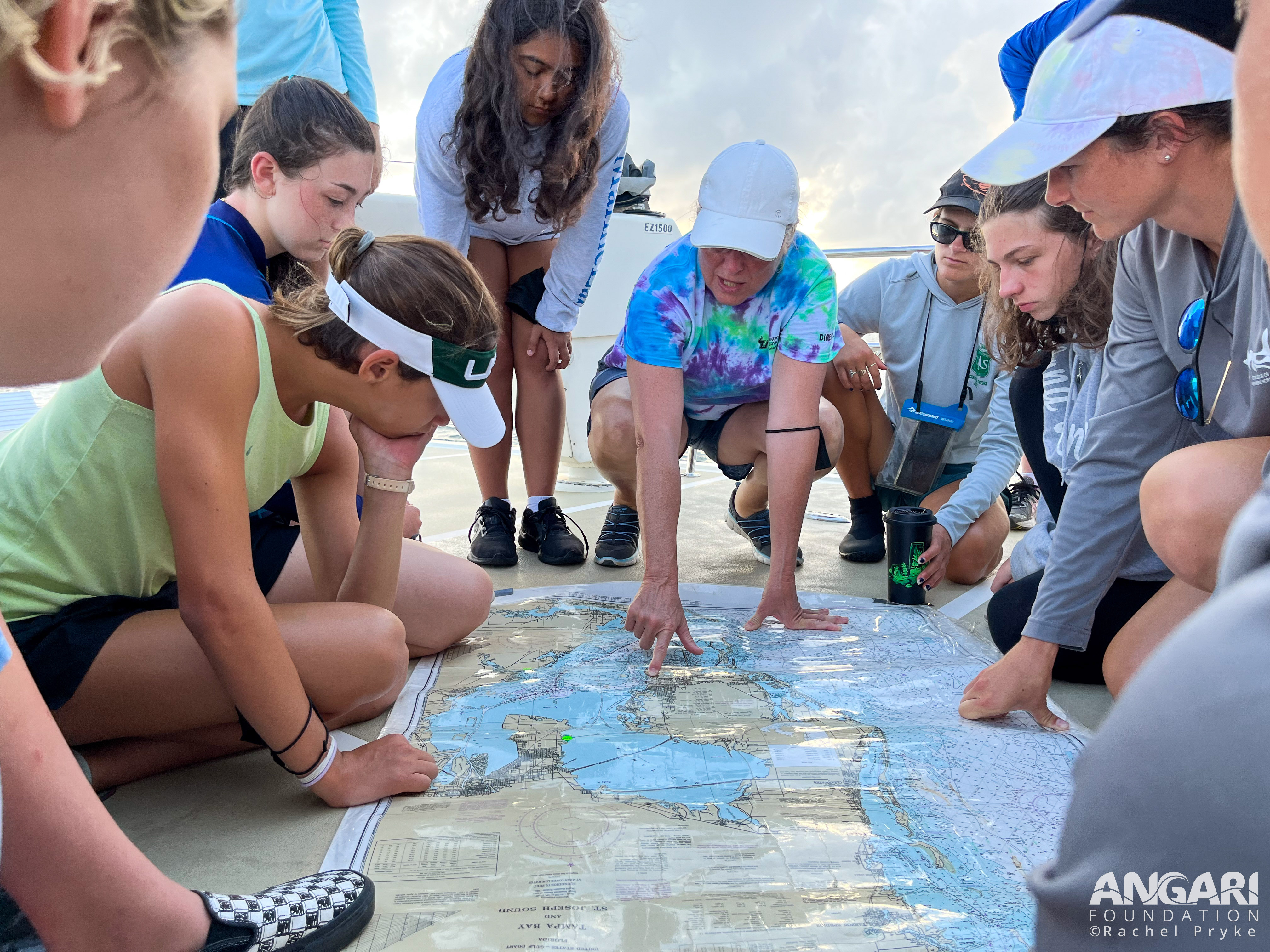 Oceanography Camp Especially’for Girls aboard the R/V Angari.