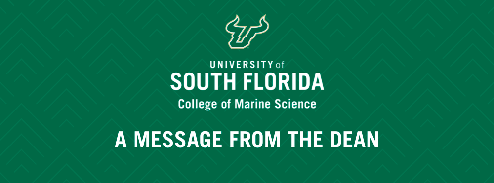 USF College of Marine Science - Message from the dean - May 2026