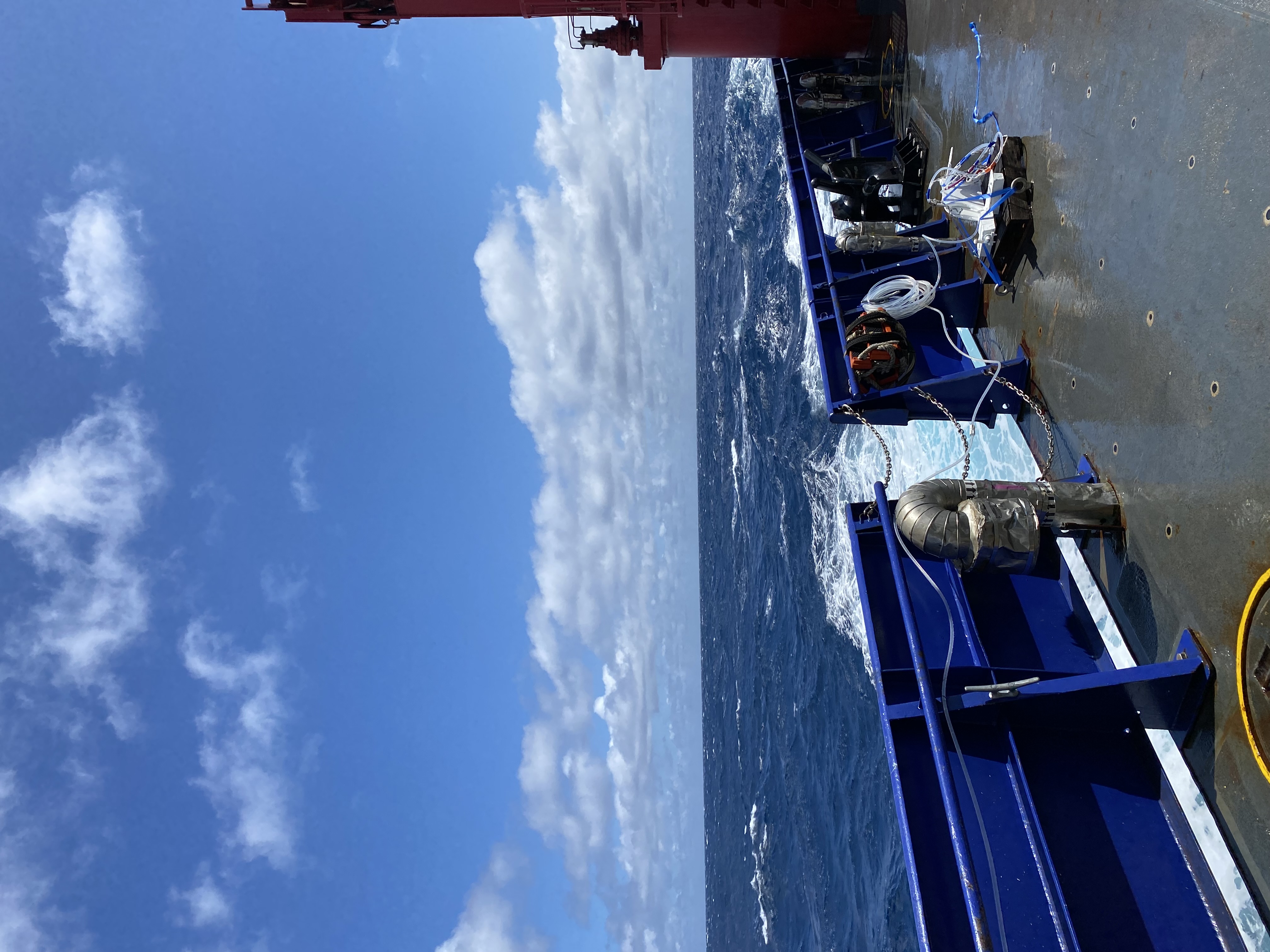 A typical view in the subtropical gyre – the bluest water I’ve ever seen!