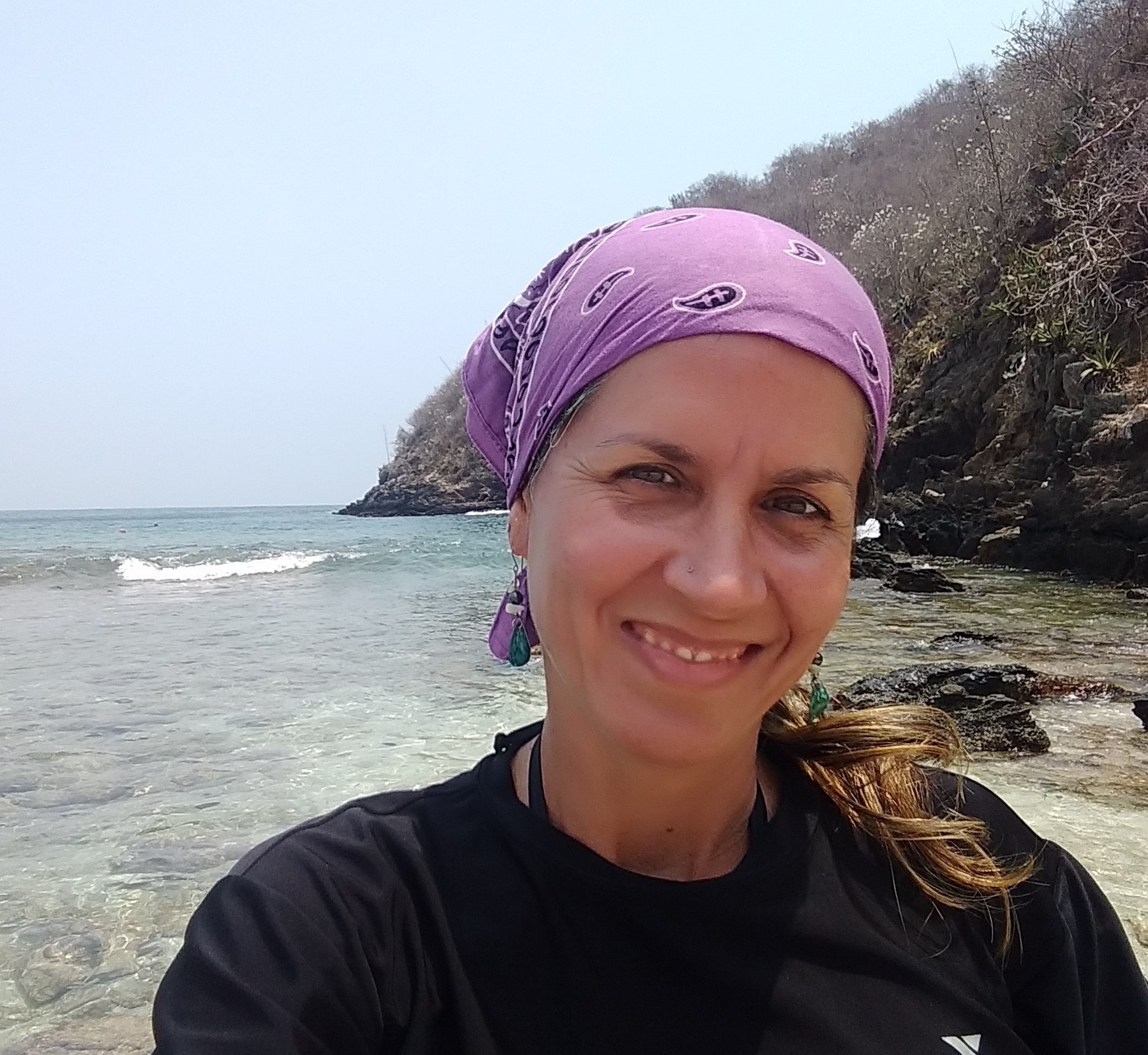 Ana Carolina Peralta Brichtova, a post-doc with Frank Muller-Karger at College of Marine Science (CMS). 