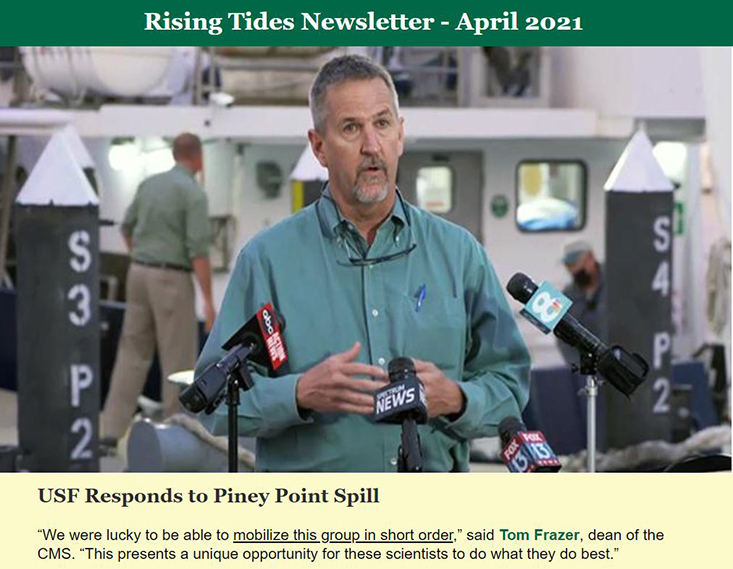 Rising Tides Newsletter, April 2021 edition.