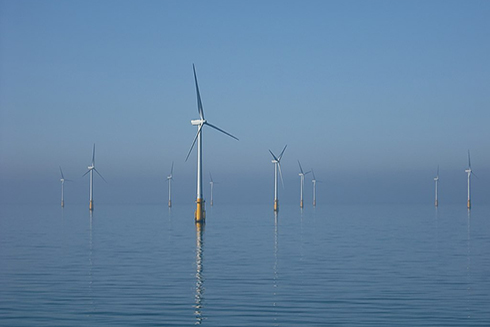 Wind farms like this one pictured in the Irish Sea might make their way to the U.S. through the efforts of Orsted, a company that Dr. Shane Dunn has recently worked with.