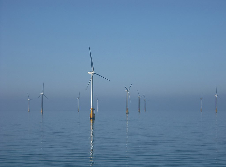 Wind farms like this one pictured in the Irish Sea might make their way to the U.S. through the efforts of Orsted, a company that Dr. Shane Dunn has recently worked with.