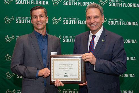 Dr. Brian Barnes. 2026 Outstanding Research Achievement Award