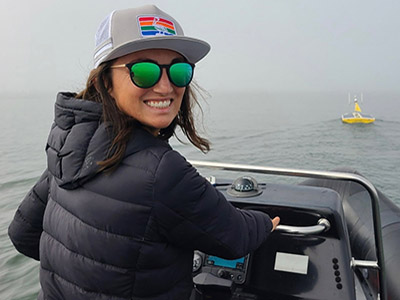 Catalina Rubiano’s favorite project while at CMS was working with SeaTrac to develop high-resolution maps of the seabed around Tampa Bay using an uncrewed vessel.