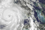 Satellite image of Category 4 Hurricane Helene making landfall in Florida. Photo: Gallo Images/Orbital Horizon/Copernicus Sentinel Data 2024