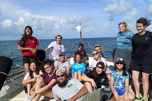 Collections Group led by Teresa collected water, sediment, and plankton samples for the other groups to examine.