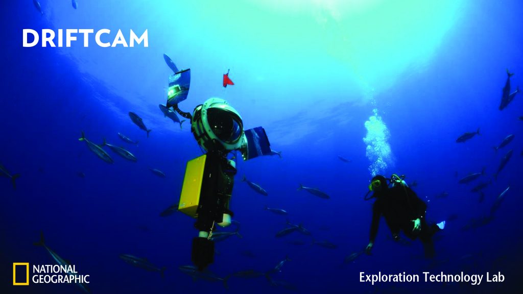 The Driftcam, developed by National Geographic Society, can capture high resolution images in the deep depths of the ocean. Photo provided by Dave McAloney, National Geographic Society.