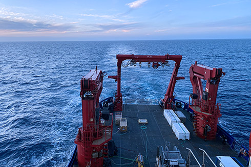 Early evening view of the North Pacific.