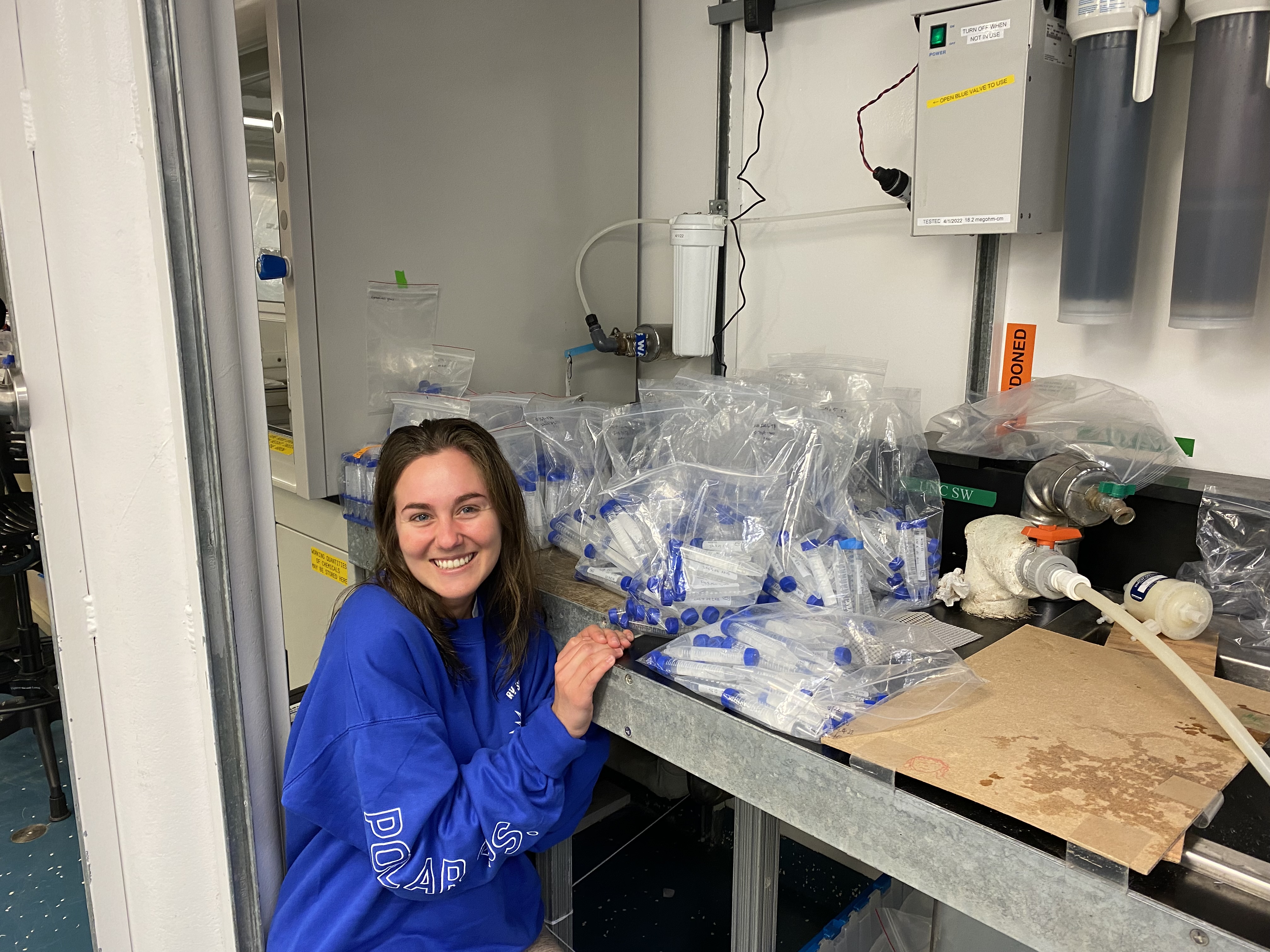 Endless Falcon tubes! We collected and analyzed over 950 distinct nutrients samples over the course of the cruise.