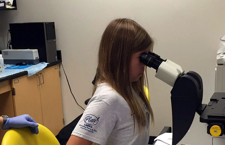 OCG girls performed simple experiments that helped describe ecological and molecular biological principles.