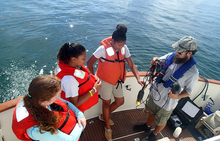 Girls Camp onboard the R/V ANGARI