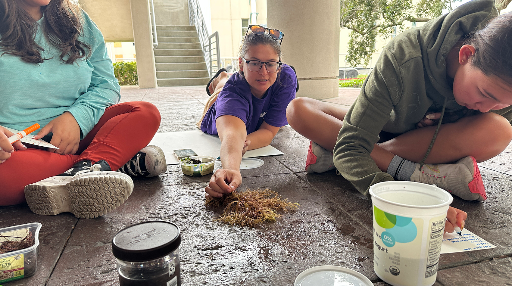 For graduate students at the USF College of Marine Science, the camp serves as a place to gain experience teaching and communicating their research to a younger audience.