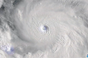 Hurricane Erin, a major storm that is forecast to churn offshore of the East Coast of the United States for the next several days, briefly attained Category 5 status on Aug. 16 as it intensified in the Atlantic.