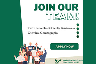 Join our Team - Hiring two USF College of Marine Science faculty positions