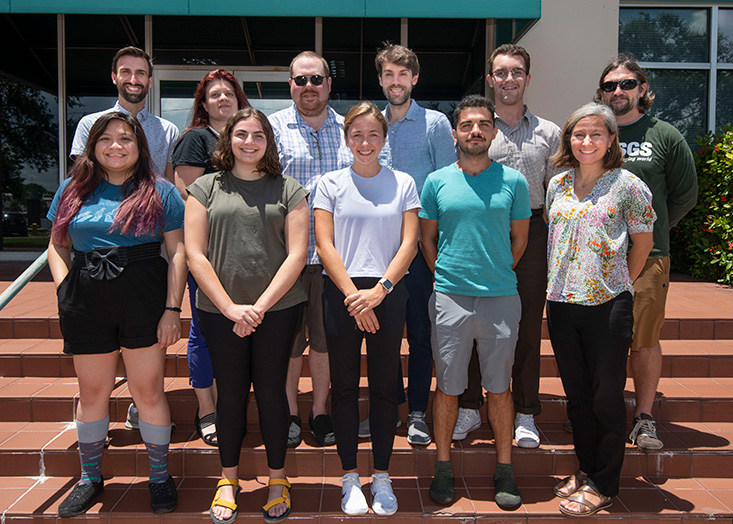 Team photo taken at the USF College of Marine Science in St. Petersburg, FL.