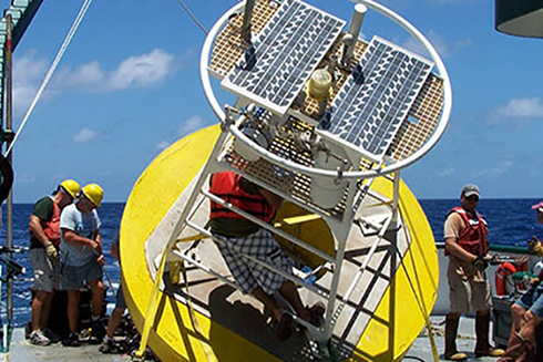 Ocean Buoy Monitoring Deployment Buoy 