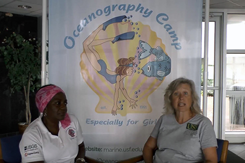 The Oceanography Camp for Girls was developed to inspire and motivate young women entering high school to consider career opportunities in the sciences