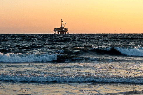 Oil Rig in the Gulf of Mexico. Photo Credit: C-IMAGE