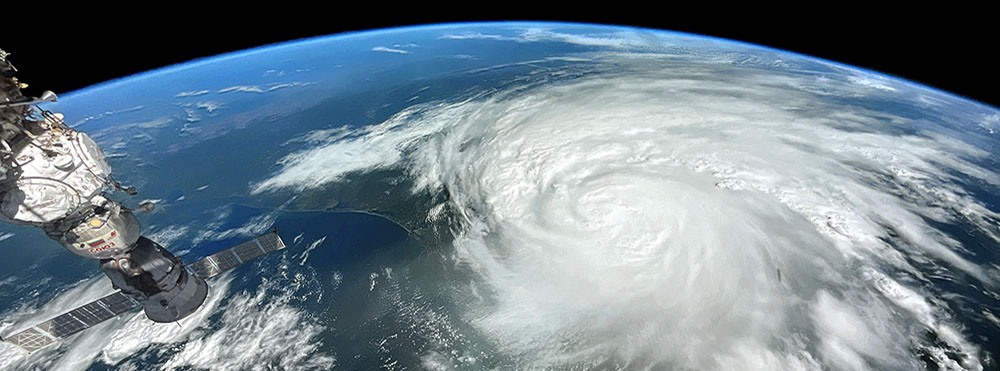 Rapid intensification during Hurricane Idalia saw the storm develop from a Category 1 to a Category 4 in less than 24 hours. Credit: NASA Earth Observatory