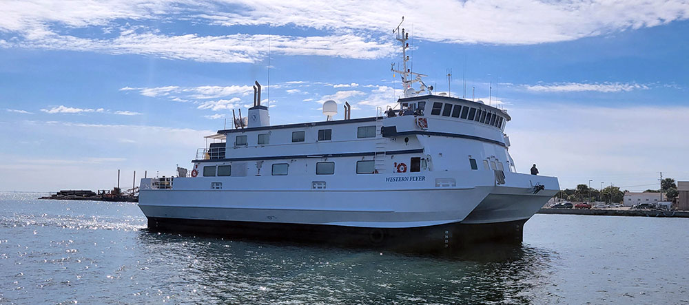 The Research Vessel Western Flyer, Florida Institute of Oceanography's newest addition to its fleet.
