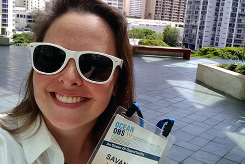 Savannah Hartman at the Hawaiian Convention Center