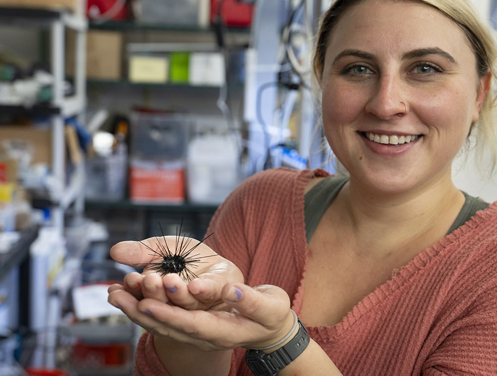 Lead author Isabella Ritchie was involved in a groundbreaking paper last year that identified the ciliate as the cause of the die-off of long-spined sea urchins in the Caribbean.