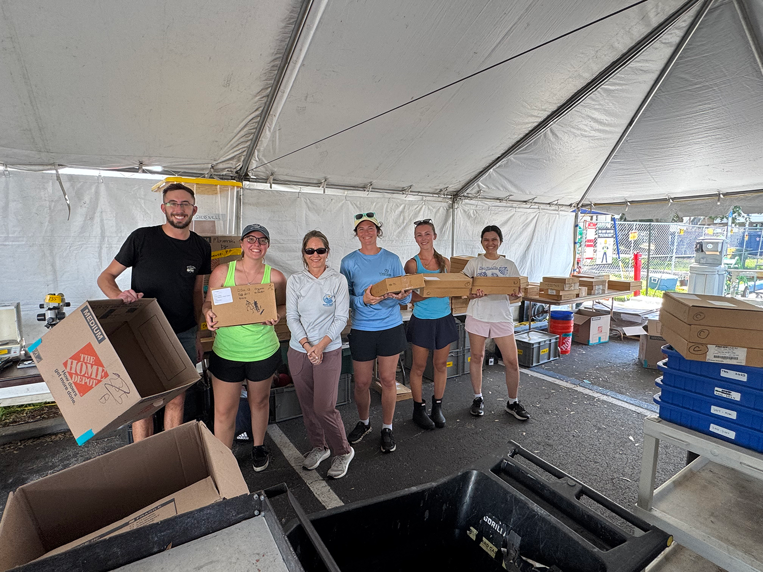 Students and staff have been integral to the recovery process. Credit: Kyle Sullivan