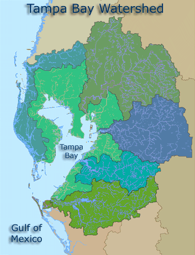 Tampa Bay is one of the three watersheds that will be studied in this project, which addresses social and economic challenges of coastal communities that are connected to upstream land use and development.