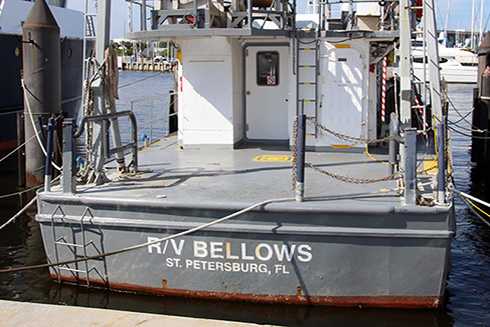 The R/V Bellows, docked alongside its replacement the R/V Hogarth in recent months, will soon set sail as a shipwreck hunter. 