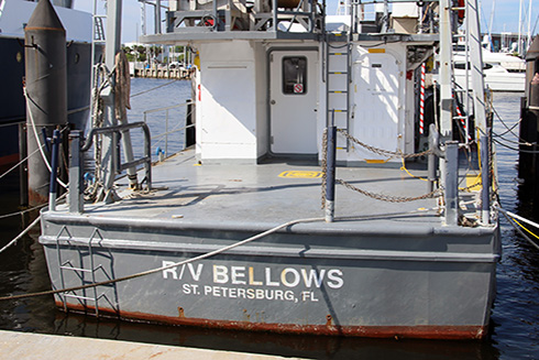 The R/V Bellows, docked alongside its replacement the R/V Hogarth in recent months, will soon set sail as a shipwreck hunter.