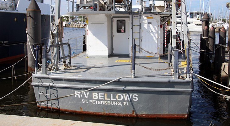 The R/V Bellows, docked alongside its replacement the R/V Hogarth in recent months, will soon set sail as a shipwreck hunter. 