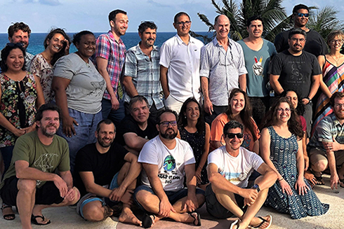 The scientists who participated in the 2nd Marine Biodiversity Workshop: from the Sea to the Cloud.
