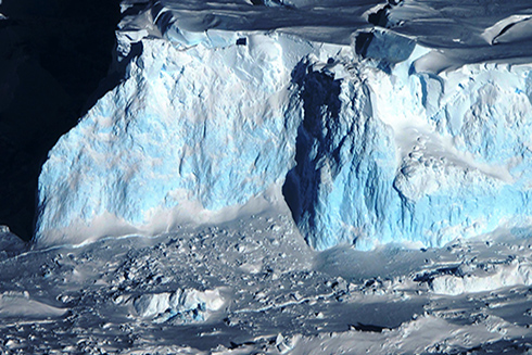 Thwaites Glacier in West Antarctica. Image Credit: NASA/James Yungel 