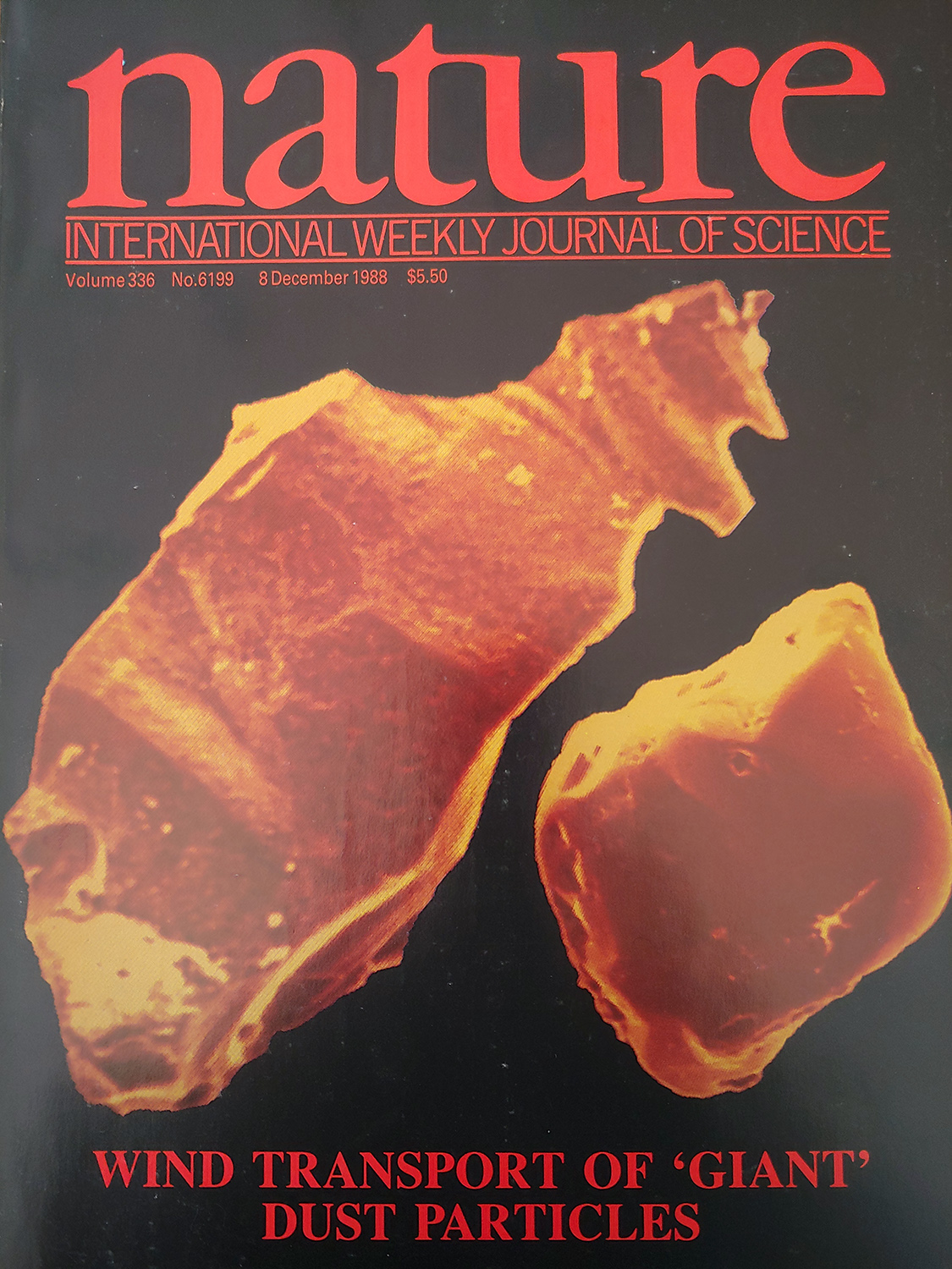 Nature magazine in December 1988