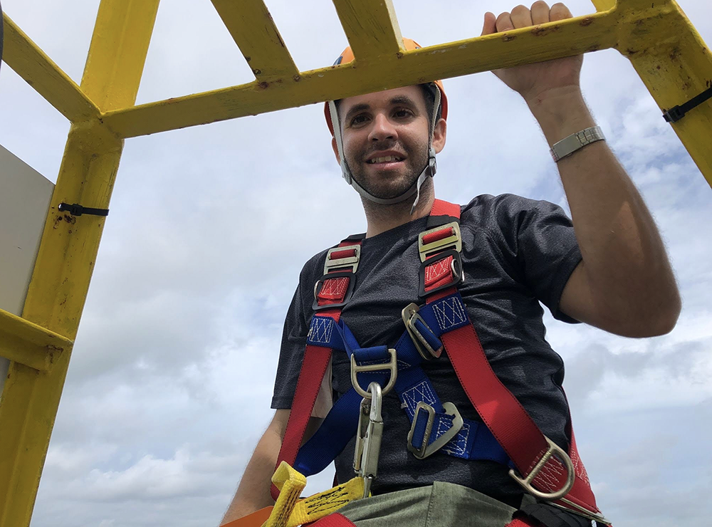 Luis Sorinas Morales studied heat fluxes in the Gulf to better understand what drives the rapid intensification of hurricanes.