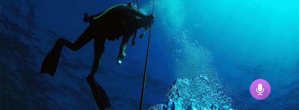 The Rising Tides Podcast” covers ocean research from space to the seafloor, including the use of buoys, satellites, and submersibles to advance marine science. Credit: Jay Law.