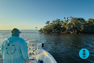 “The Rising Tides Podcast” offers listeners a behind-the-scenes look at oceanography in action, including glimpses of the future of marine science through interviews with faculty, staff, and students in the USF College of Marine Science.