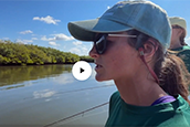 USF researchers fishing in Old Tampa Bay. (Spectrum News)