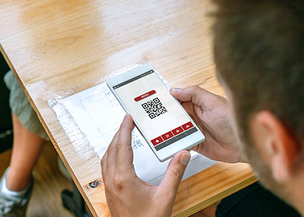 QR code for menu