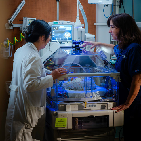 Doctors in the Tampa General Hospital Neonatal Intensive Care Unit