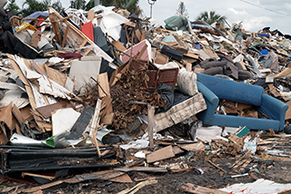 Hurricane damage