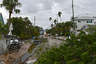 Hurricane damage