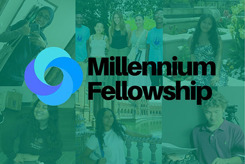 Collage of students under graphic that says, 