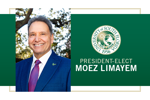 Moez Limayem with graphic that says,