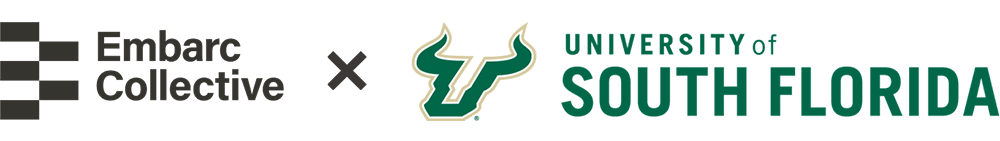 USF and Embarc Collective logos