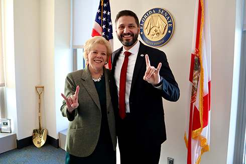 USF President Rhea Law and Sen. Danny Burgess