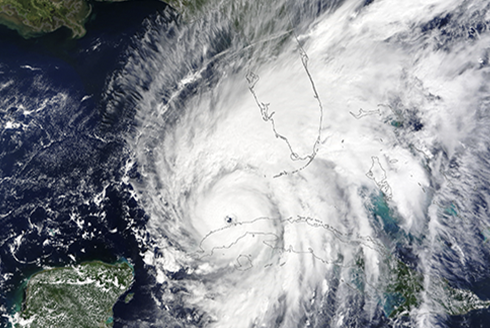 Satellite image of Hurricane Ian